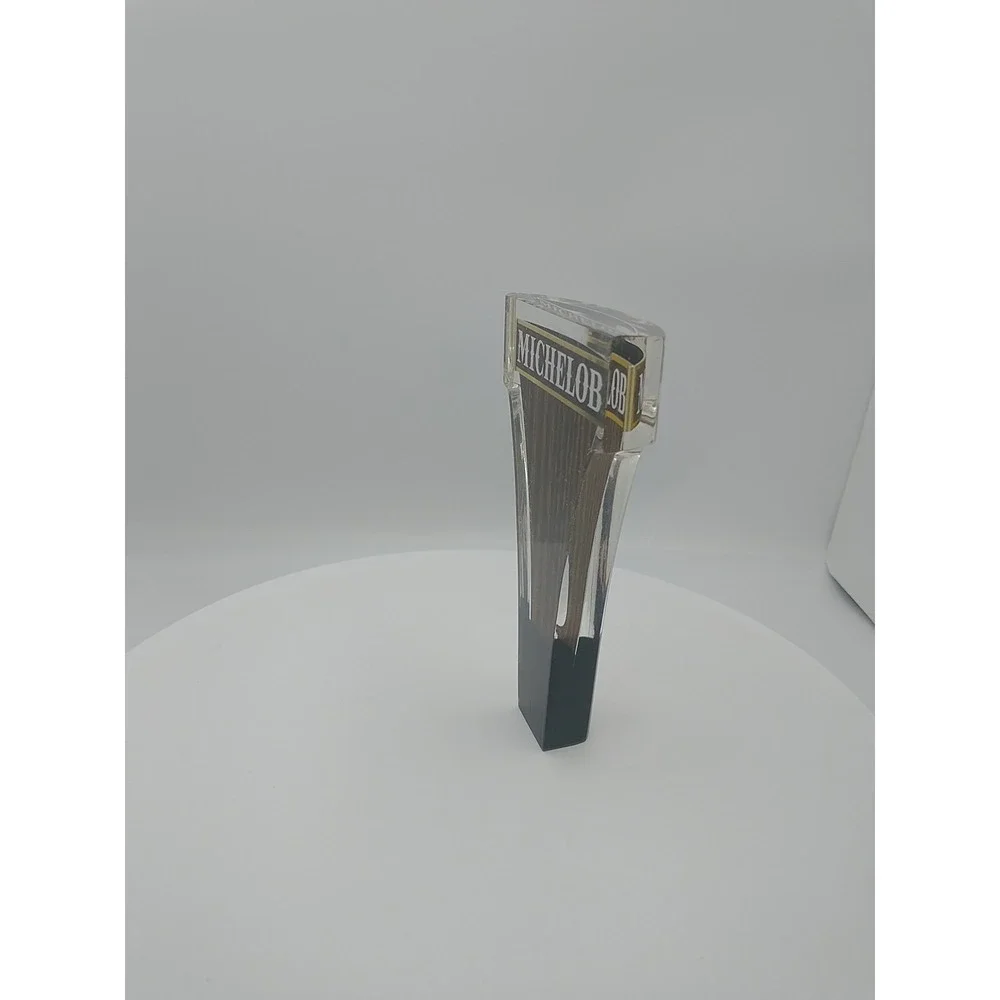 Michelob Beer Tap Handle Vintage Wood Grain Acrylic Wedge Home Bar Draft Pull